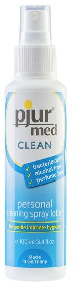 pjur® MED «Clean» Personal Cleaning Spray, antibakterielles Hygiene-Spray ohne Alkohol Spray 100 ml