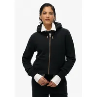 Superdry Damen. W2012358A Hoodie mit Logo schwarz (M), Lässig, Baumwolle, Nachhaltig