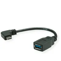 ROLINE USB 3.2 Gen 1 Kabel Typ C - Typ A, ST/BU, OTG, Schwarz