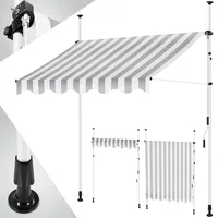 Kesser KESSER® Klemmmarkise mit Handkurbel Balkon, Balkonmarkise ohne Bohren,