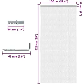 vidaXL Insektenschutz-Vorhang Türvorhang aus Ketten 100x226 cm
