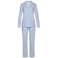 VIVANCE DREAMS Damen Pyjama blau-weiß Gr.32/34