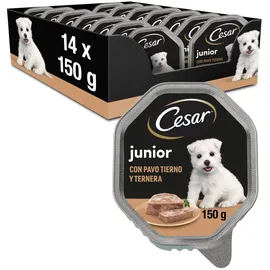 Cesar Junior Hundefutter Puppy Truthahn & Kalb 150 g