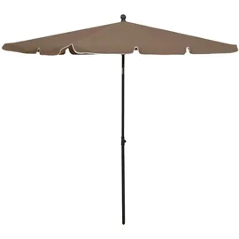 furnicato Sonnenschirm 210 x 140 cm Taupe