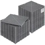 Vevor ineinandergreifende Drainagematte Duschmatte 31 x 31 cm modulares ineinandergreifende Bodenmatten, 40 Stk. Spleiß-Drainagematten, rutschfeste Drainage-Bodenfliesen, für Garage Garten Grau