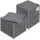 Vevor ineinandergreifende Drainagematte Duschmatte 31 x 31 cm modulares ineinandergreifende Bodenmatten, 40 Stk. Spleiß-Drainagematten, rutschfeste Drainage-Bodenfliesen, für Garage Garten Grau