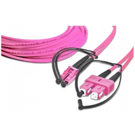 Lightwin LWL-Patchkabel LC-SC, Multimode, OM4, 10m 10 m), Netzwerkkabel