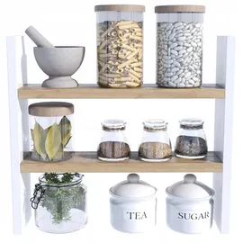 matkam Küchenregal 44 x 40 x 10 cm Mehrfarbig