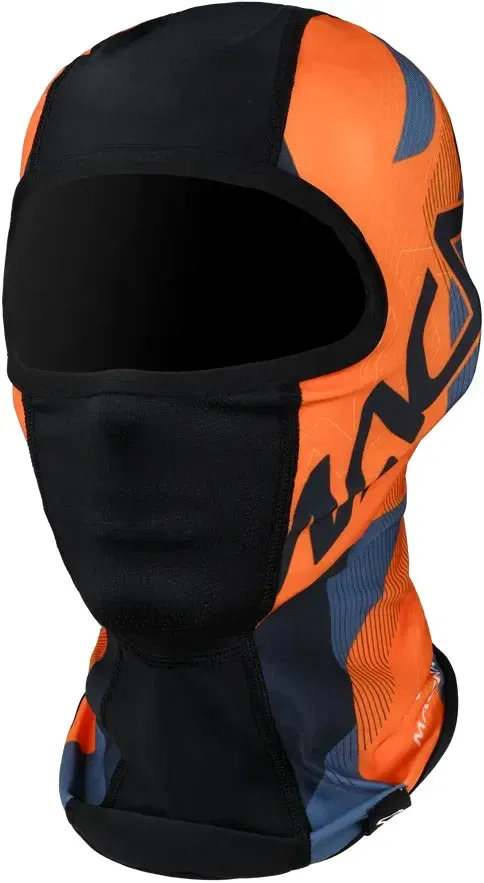 Macna Mane, Sturmhaube - Schwarz/Orange/Grau - Einheitsgröße