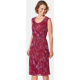 GOLDNER Abendkleid Figur umspielendes Kleid mit feinen Glanzgarnen Rosa 46