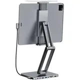 invzi Docking Station with Stand for Tablet/iPad - 3x USB-C 2x USB-A