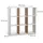 Vicco Raumteiler Nove 107,2 x 107,8 x 29 cm Weiß/Goldkraft Eiche