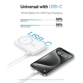 Baseus PicoGo (5000 mAh, 18.50 Wh), Powerbank, Weiss