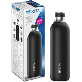 Brita sodaTRIO Edelstahlflasche schwarz groß – -Hilfsmittel Karbonisiererflasche (118440)