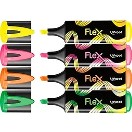 Maped Textmarker FLUO PEPS FLEX 4 St. Mehrfarbig