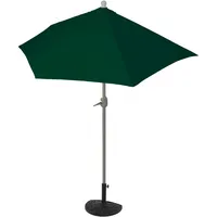 Mendler Sonnenschirm halbrund Parla, Halbschirm Balkonschirm, UV 50+ Polyester/Alu