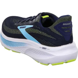Brooks Ghost 17 Herren Wide Peacoat/Lime/Blue 42,5
