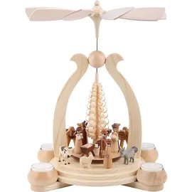 Müller Erzgebirge Bogenpyramide Heilige Geschichte 34cm -