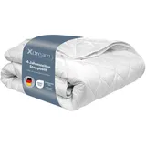 XDream Ganzjahresbettdecke medium | 135x200cm | XDREAM Pure | Steppdecke für alle Jahreszeiten | Weiß