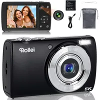 Rollei Powerflex Compact Digitalkamera Schwarz, 5x opt. Zoom, 2,8"