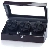 Raoul U.Braun Uhrenbeweger Eleganza für 6 Uhren Ebony Wurzelholz