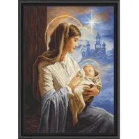 Luca-S Kreuzstich Stickpackung Gold Collektion Heilige Maria und das