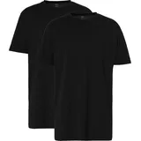 Lerros T-Shirt 2er-Pack, Baumwolle, für Herren, 290 BLACK, - XXXL