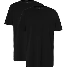 Lerros T-Shirt 2er-Pack, Baumwolle, für Herren, 290 BLACK, - XXXL