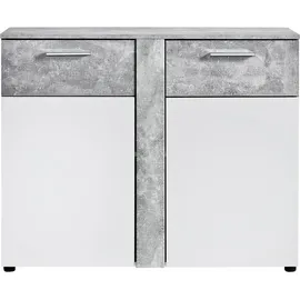 Procontour Trenti 100 x 81 x 40 cm Betonfarben / Weiß