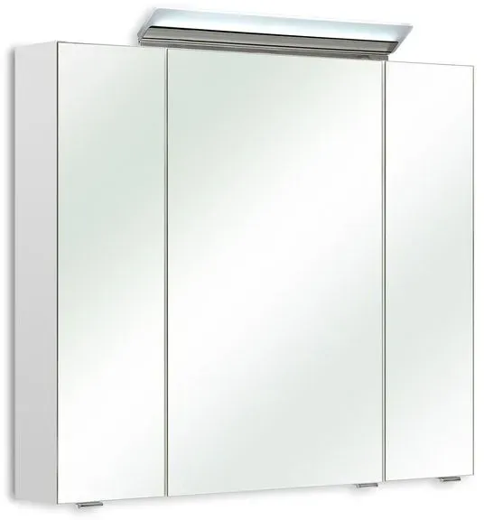 Pelipal Spiegelschrank 53 II Dekor Weiß, Transparent Weiß / Spiegel