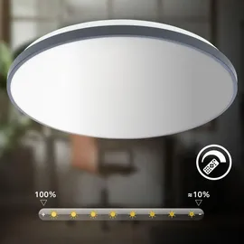 Briloner LED Deckenlampe 1 Rund grau