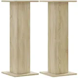 vidaXL Lautsprecherständer 2Stk. Sonoma-Eiche 30x30x80cm Holzwerkstoff