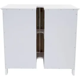 Mendler Waschbeckenunterschrank HWC-A85, Badschrank 60x60x30cm ~ bambus
