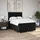 vidaXL Boxspringbett mit Matratze Schwarz 140x200 cm Stoff