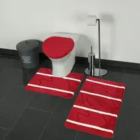 COFI 3-Teilig Bad Garnitur Badematte Badvorleger Wasser absobierend Kleine
