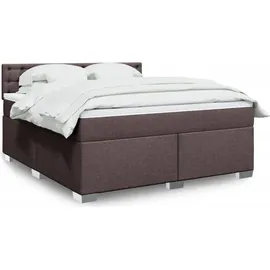 vidaXL Boxspringbett 180 x 200 cm Dunkelbraun