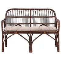VCM ebuy24 Nella Gartensofa mit Gartenkissen Schwarz