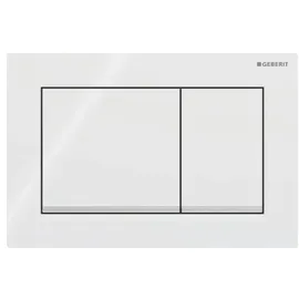 Geberit Omega30 Betätigungsplatte weiß/hochglanz-verchromt  115.080.KJ.1