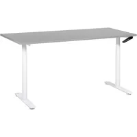 Beliani Schreibtisch Destinas Grau / Weiß