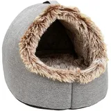 Generisch Katzenhöhle Hundehöhle Kuschelhöhle Katze Wärmeschutz im Winter Katzenbett Katzen Zubehör Plüsch Katzenkissen für Katzen Kleine Hunde, Kätzchen Bett Höhle Winter Katzenhaus
