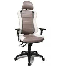 TOPSTAR Head Point RS mit Armlehnen mit Kopfstütze weiß / grau