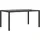 vidaXL Gartentisch mit Glasplatte 150 x 90 x 75 cm Schwarz