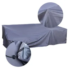 Svita Monroe Garten-Lounge Set Polyrattan Lounge-Möbel Sitzgruppe Grau