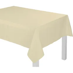 Tischdecke WIRTH "WirthNatur" Gr. 2, beige, B:120cm L:120cm, Baumwolle, Tischdecken