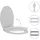 vidaXL Toilettensitz mit Absenkautomatik Hellgrau