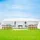 Costway Faltpavillon 3 x 9 m inkl. 8 Seitenteile Weiß