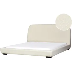 Wasserbett Bouclé ROISEL 180 x 200 cm Hellbeige