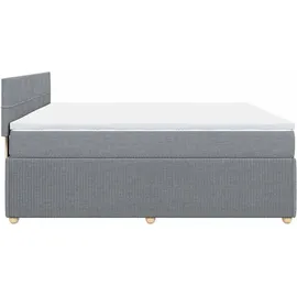 vidaXL Boxspringbett 180 x 200 cm Hellgrau