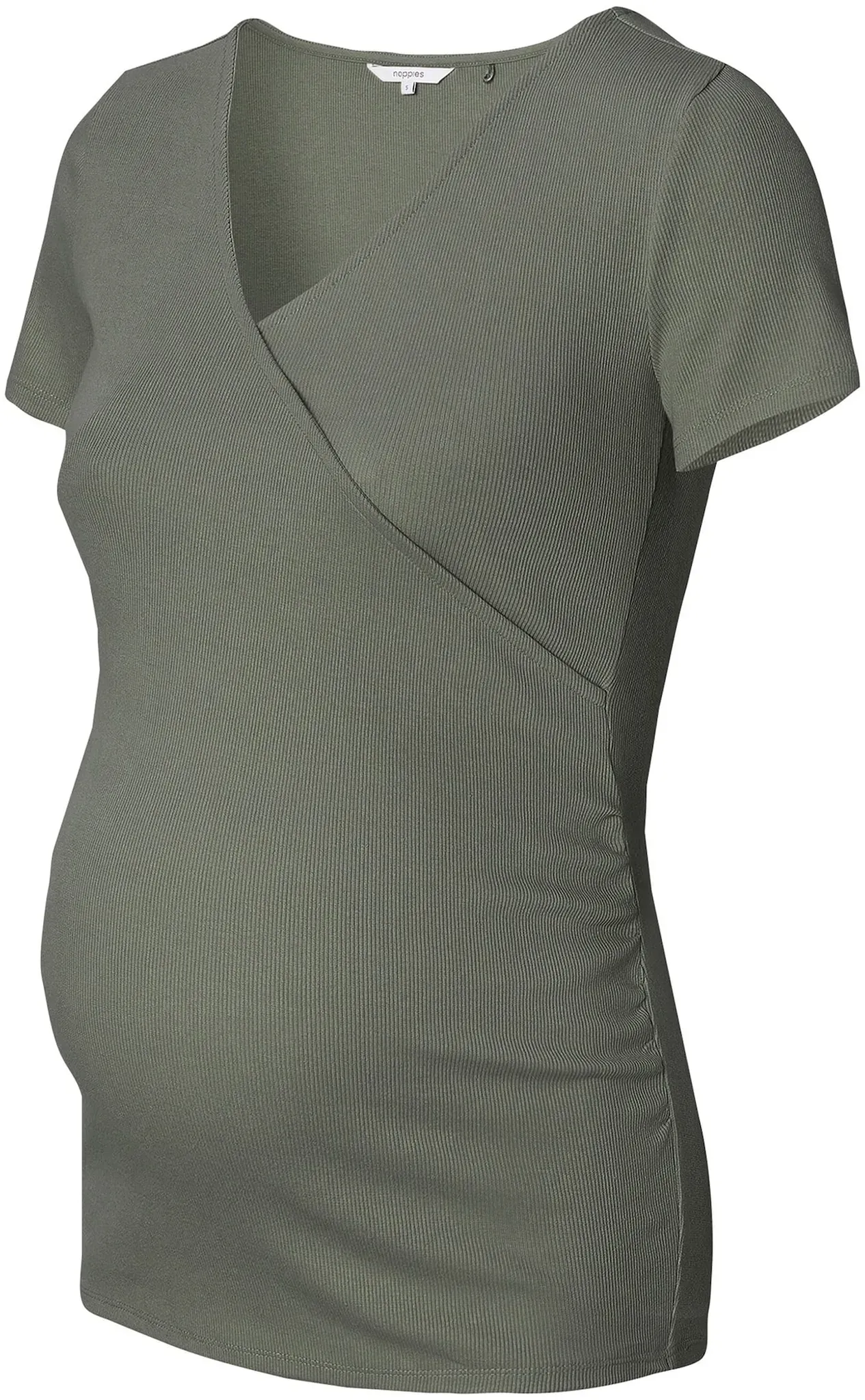 Noppies Umstands- und Still-T-Shirt Sanson Rippqualität, oliv, M