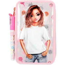DEPESCHE TOPModel 3-Fach Federtasche mit Stift Happy Together